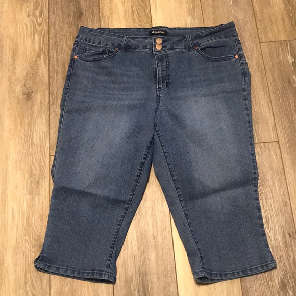 d jeans plus size capris